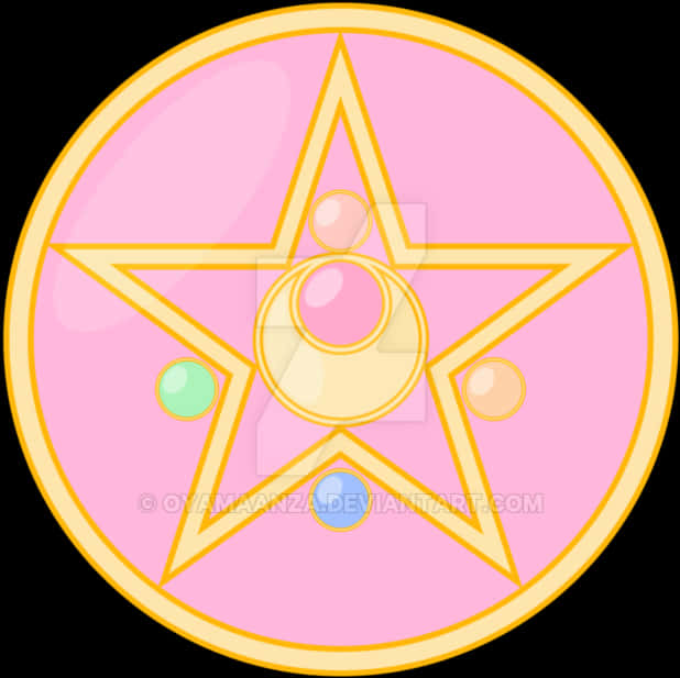 Svg Black And White Crystal Star Locket By Oyamaanza - Sailor Moon Png Pink PNG with transparent background