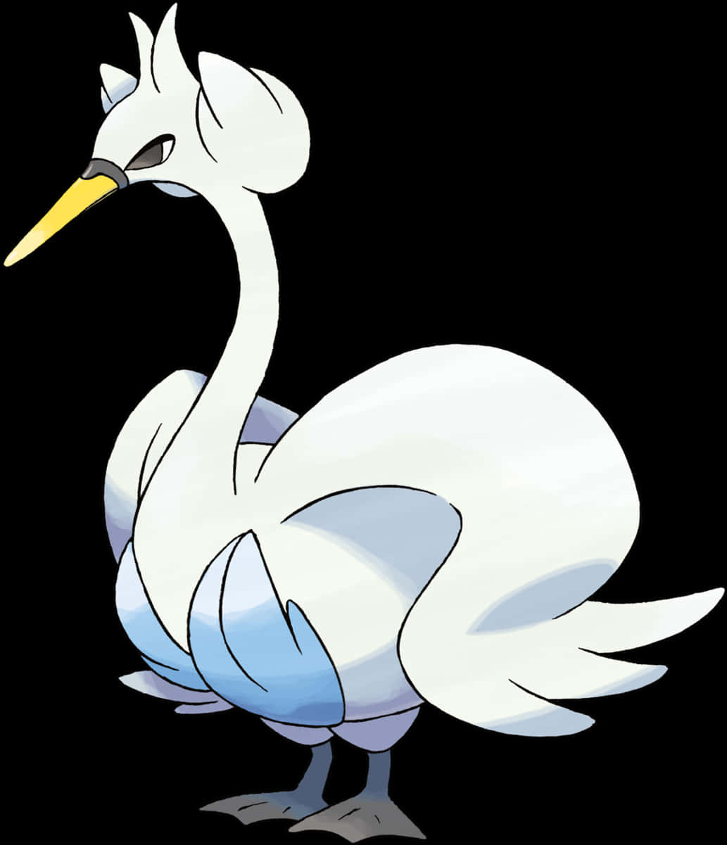 Swan Pokemon Swanna Illustration