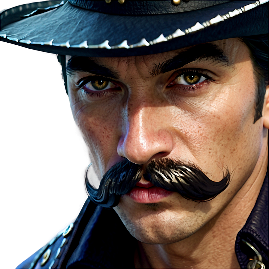 Swashbuckling Swordsman Mustache PNG qrm13 PNG image with a transparent background, free high-resolution download