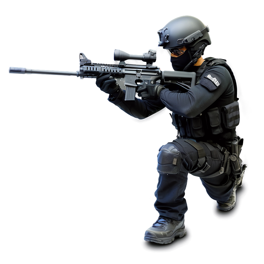 Swat Team Officer Png Mej