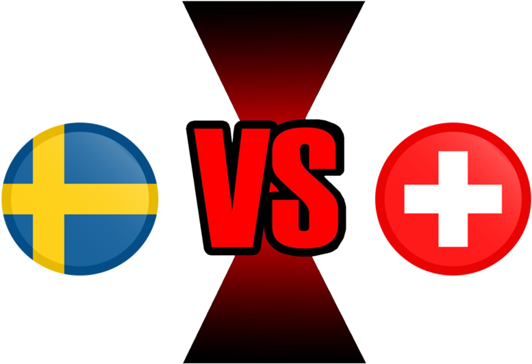 Sweden Versus Switzerland Graphic