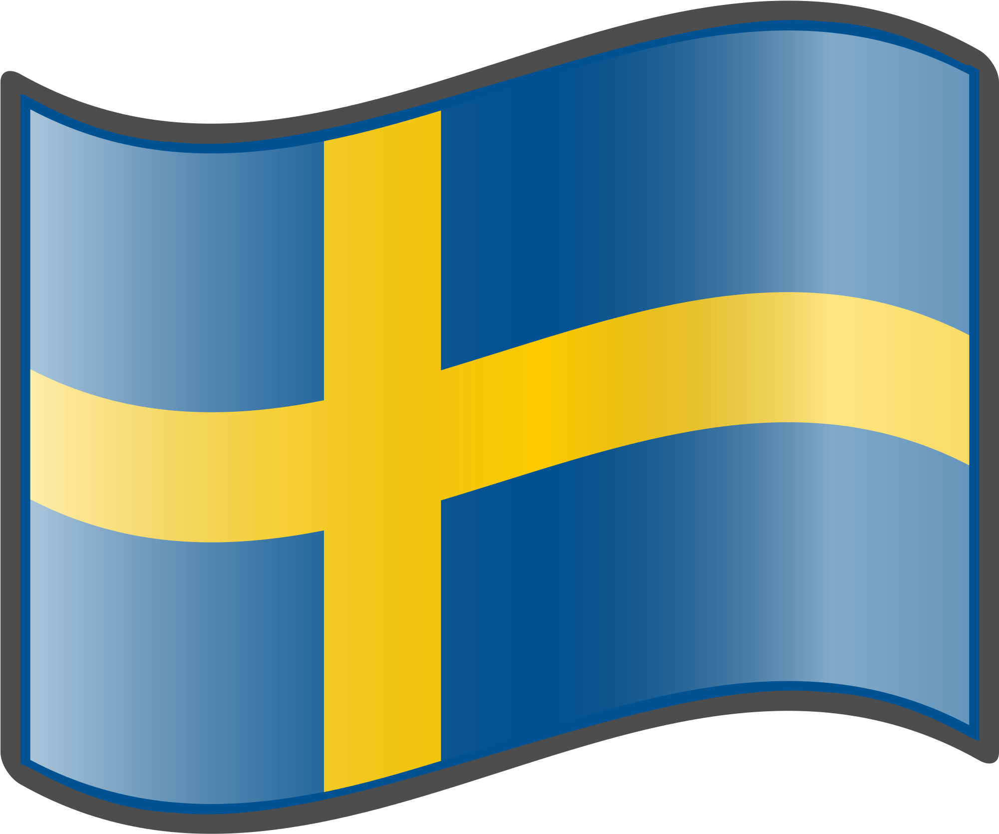 Transparent Swedish Flag Clipart - Denmark Sweden Flags Transparent, HD Png Download PNG with transparent background