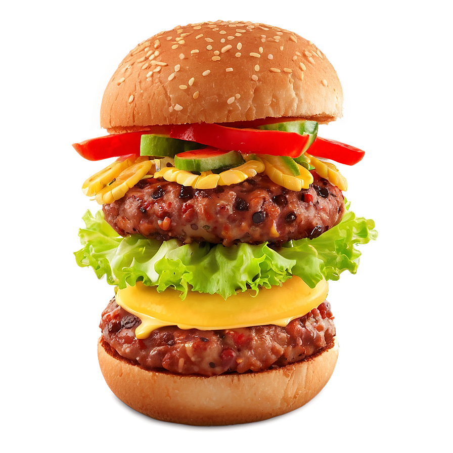 Sweet And Spicy Burger Png 16