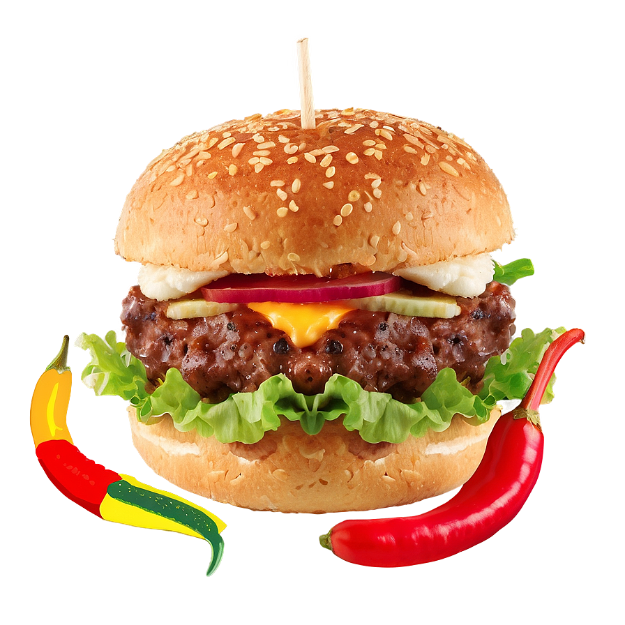 Sweet And Spicy Burger Png 59