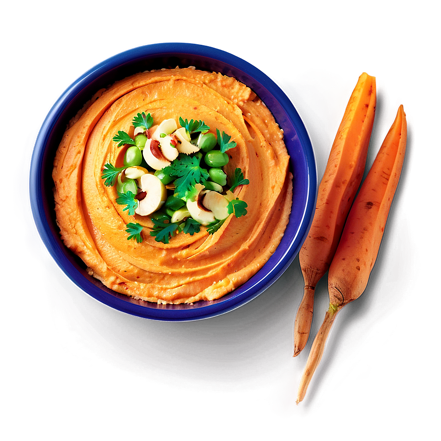 Sweet Potato Hummus PNG qum58 PNG image with a transparent background, free high-resolution download