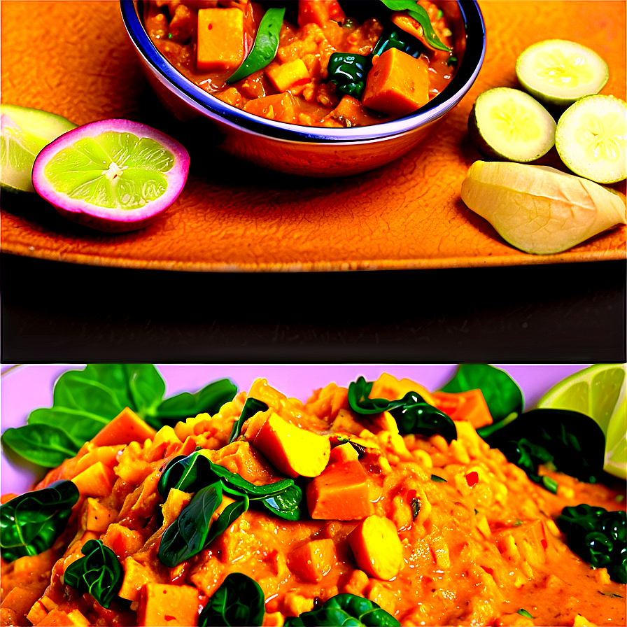 Sweet Potato Spinach Curry Png Okj