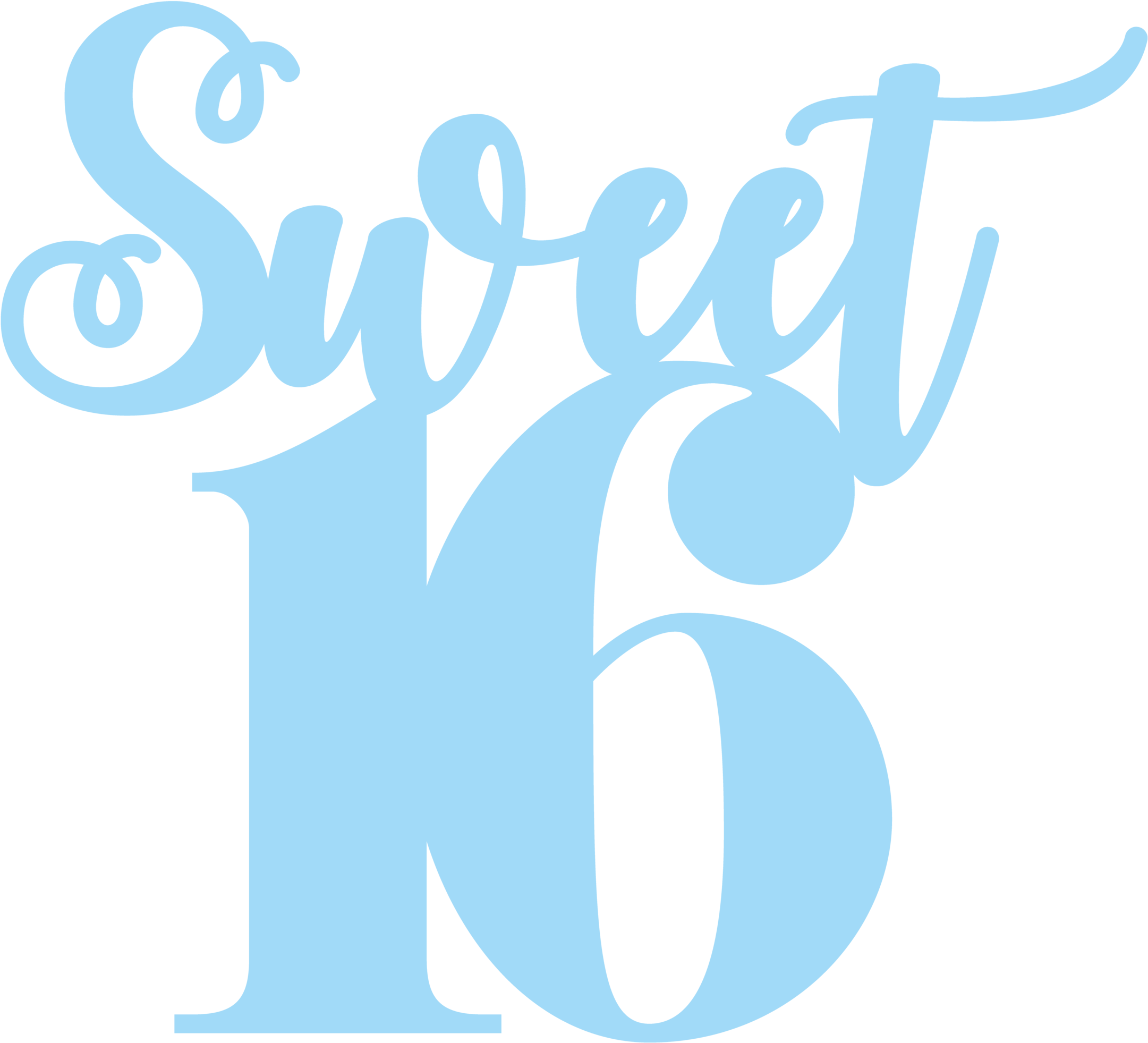 Sweet 16 Png - Transparent Sweet Sixteen Sweet 16 Png, Png Download PNG with transparent background