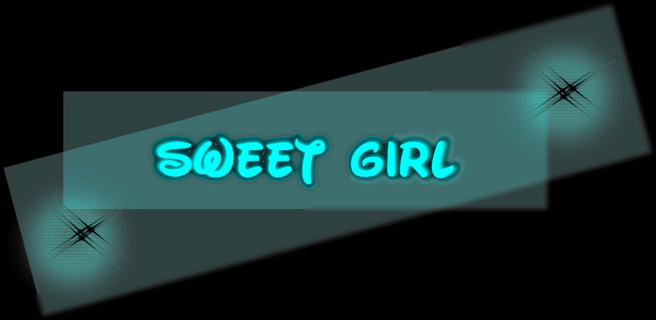 Sweety Girl Text Graphic