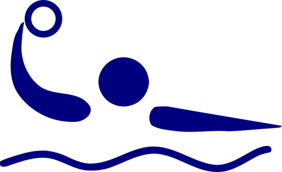 Swimmer Silhouette Graphic PNG with transparent background