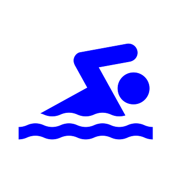 Swimming Symbol Icon PNG with transparent background