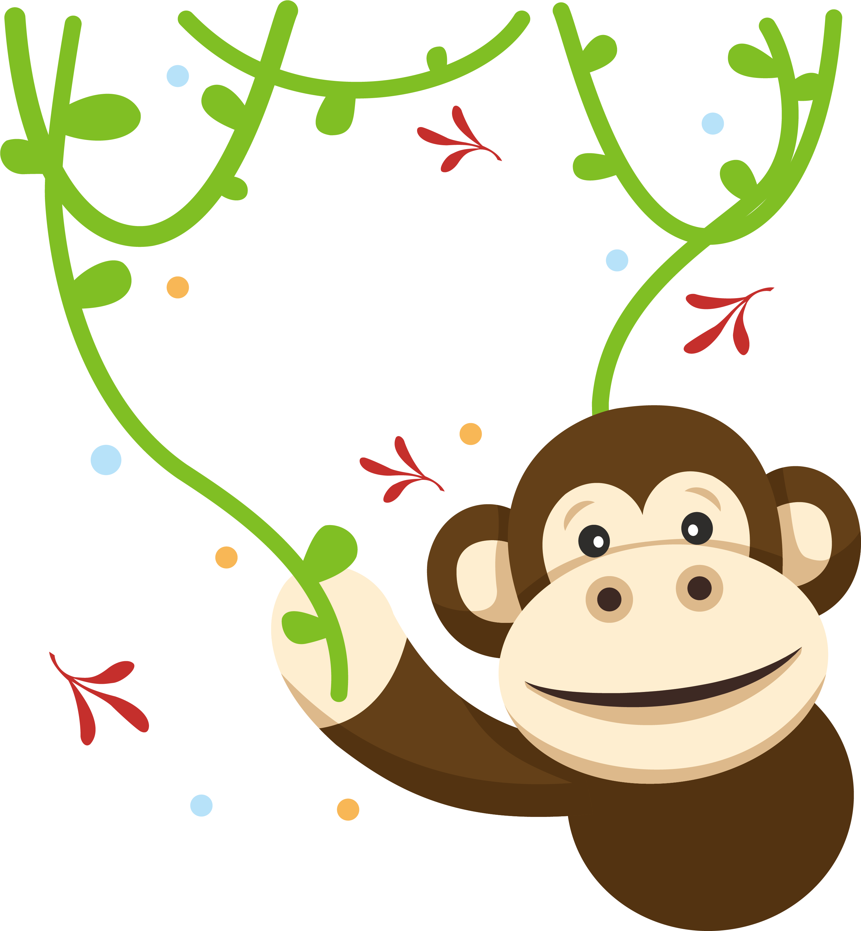 Swinging Monkey Cartoon