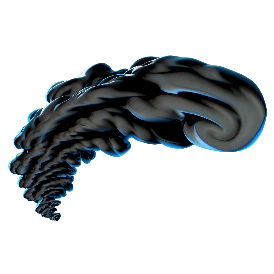 Swirling Black Smoke PNG qcl67 PNG with transparent background