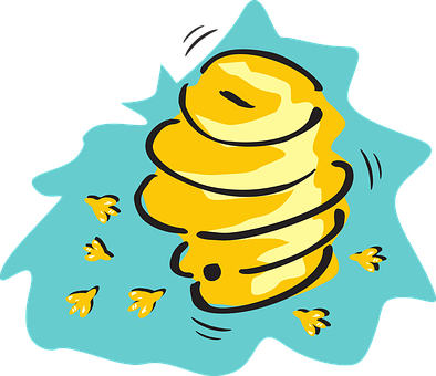 Swirling Honey Puddle Illustration PNG with transparent background