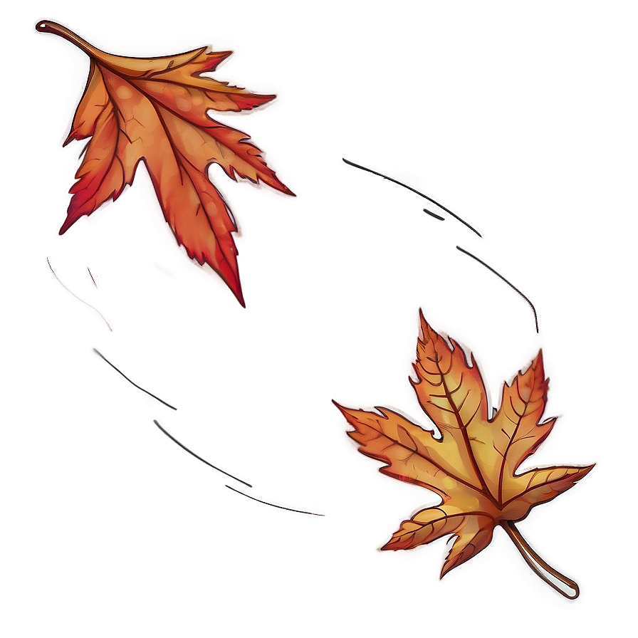 Swirling Leaves Autumn Png 83