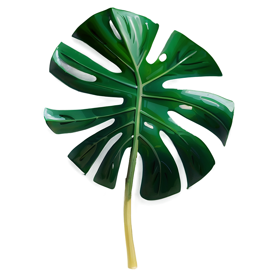 Swirling Monstera Leaf Png Fhu