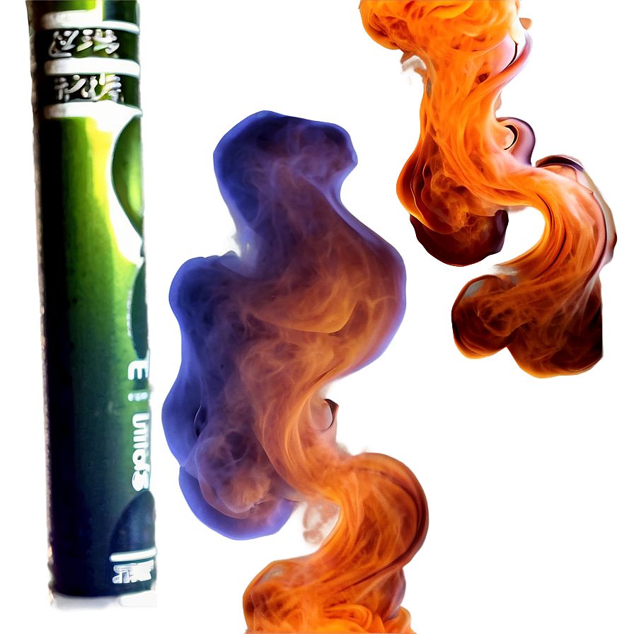 Swirling Orange Smoke Png 06262024