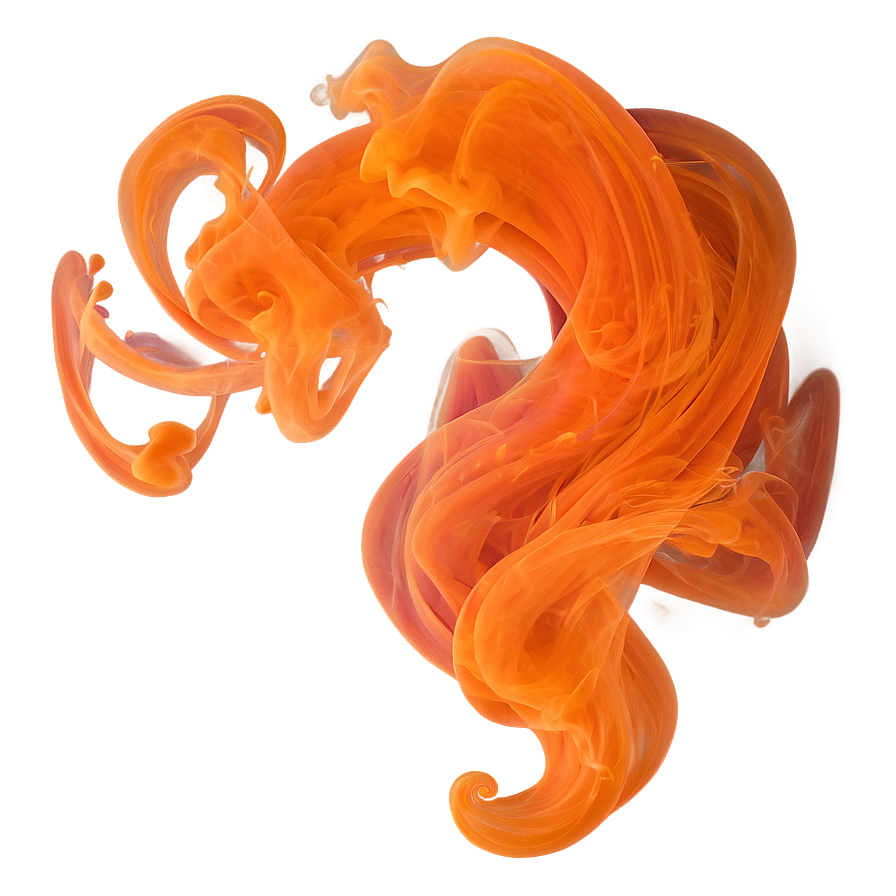 Swirling Orange Smoke Png Ilj13