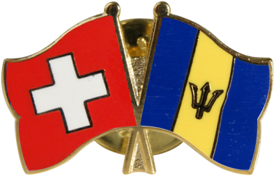 Swiss Barbados Friendship Pin