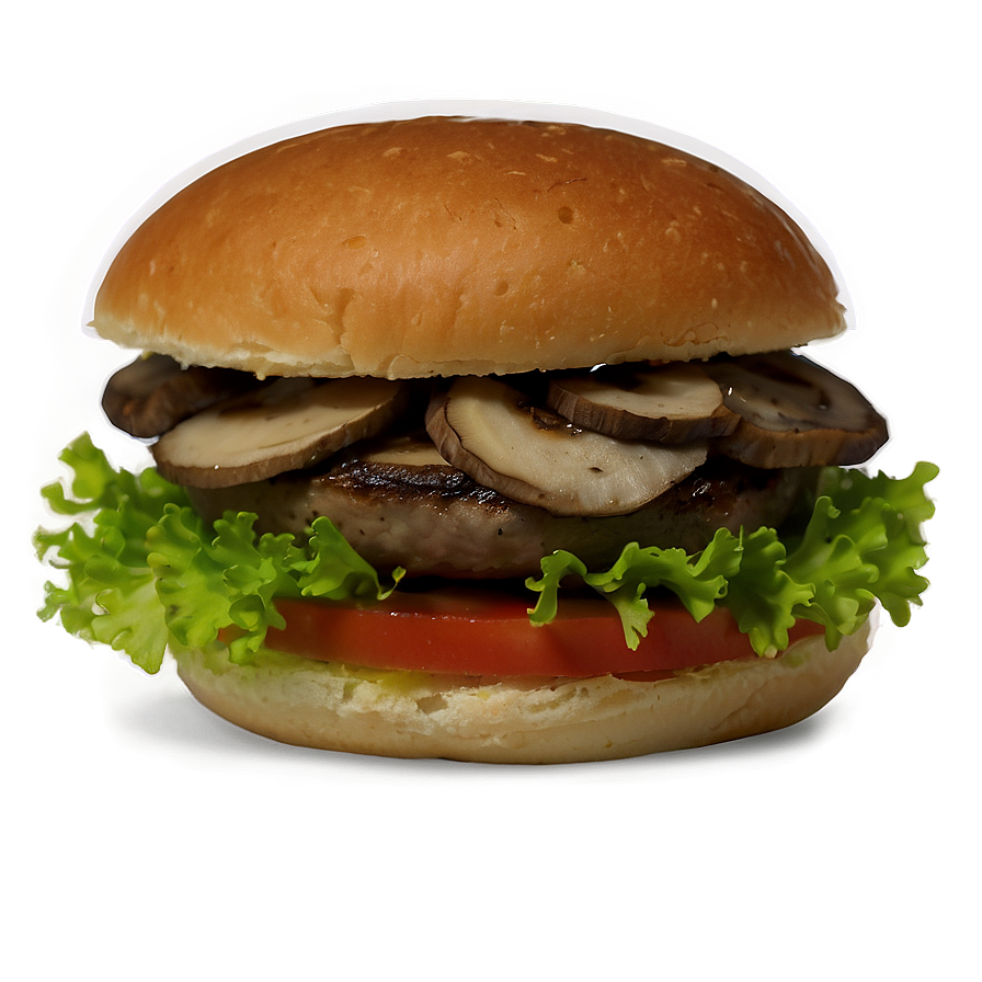 Swiss Mushroom Hamburger Png 47