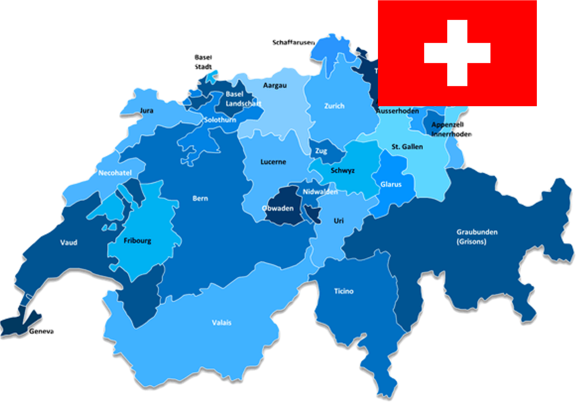 Vector Map Of Switzerland, HD Png Download PNG with transparent background