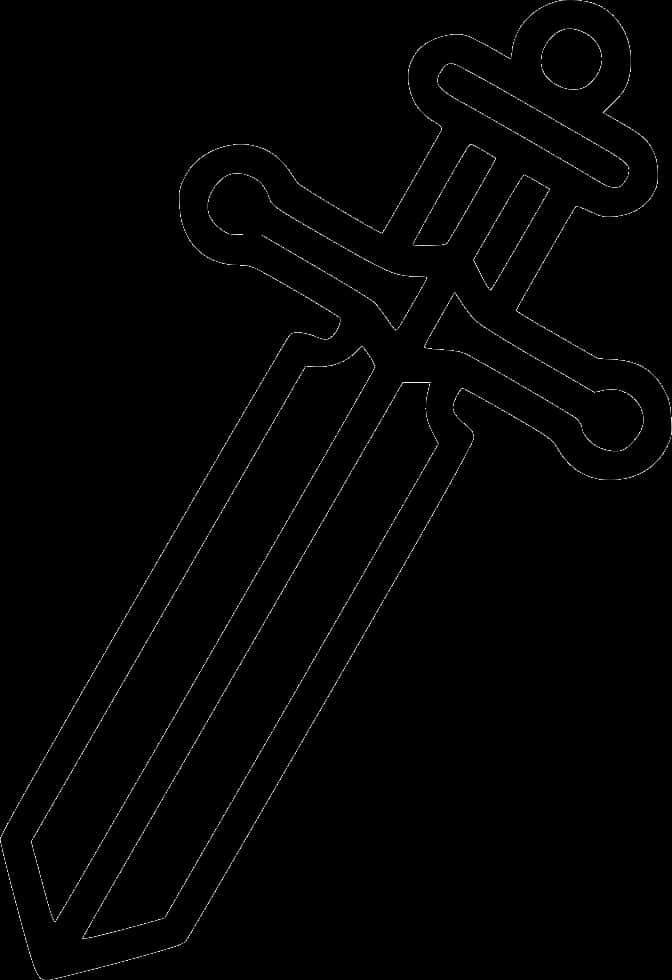 Sword Silhouette Outline