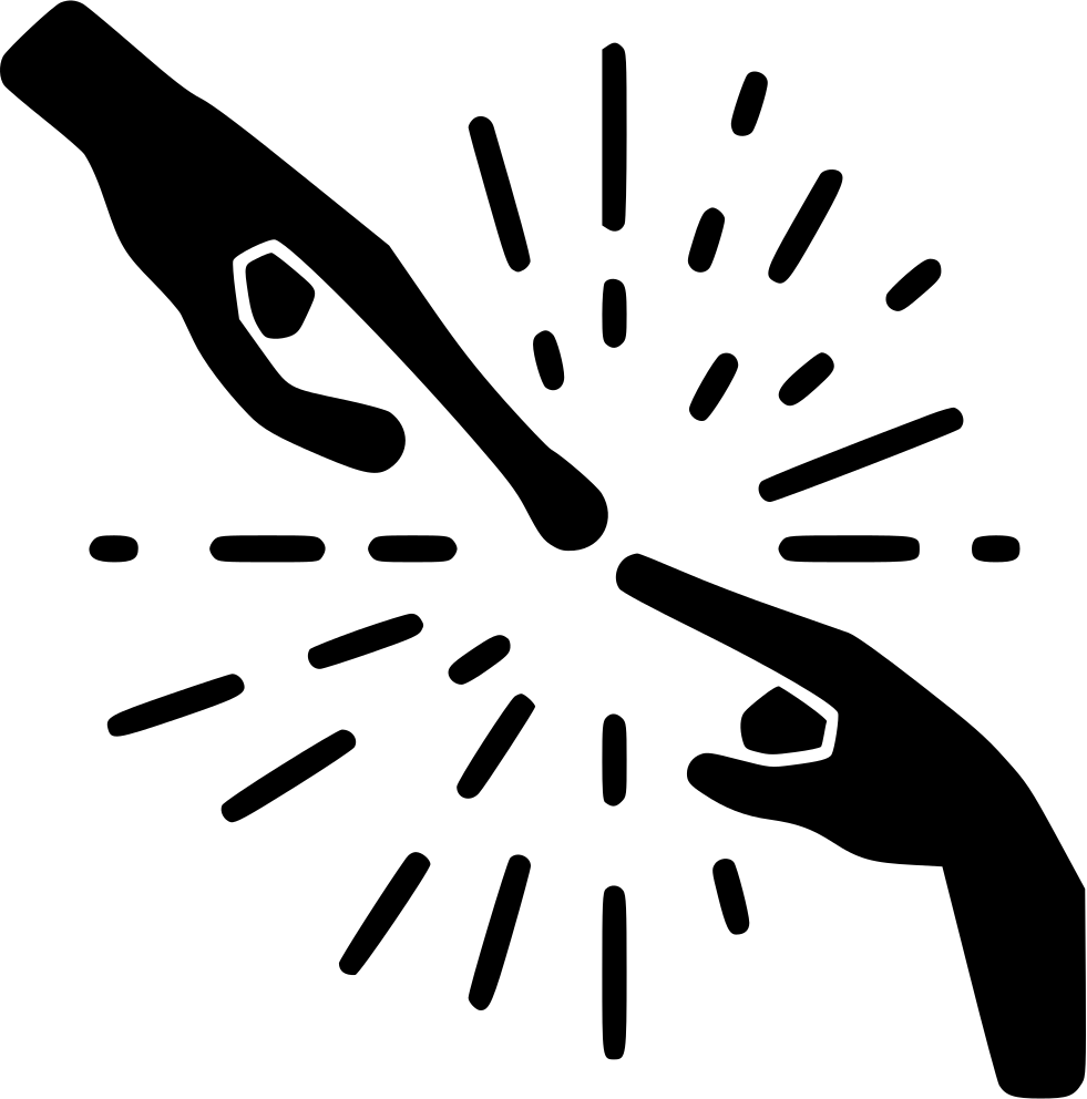 Symbolic Friendship Hands Sparkle.png PNG with transparent background