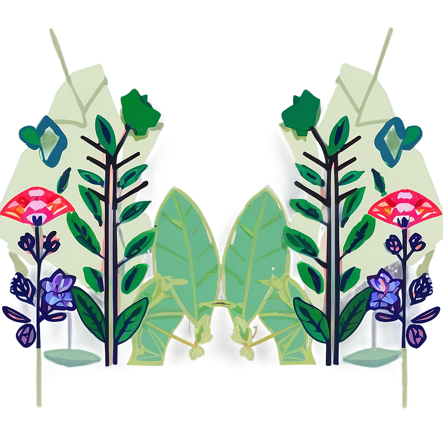 Symmetrical Nature Illustration