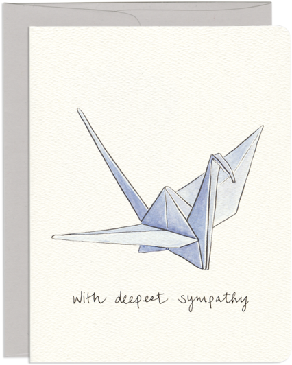 Sympathy Crane Greeting Card