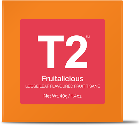 Fruitalicious 40g Mini Cube - T2 Tea Melbourne Breakfast, HD Png Download PNG with transparent background