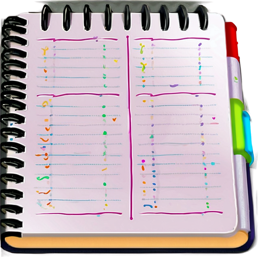 Tabbed Notebook Png Rft42