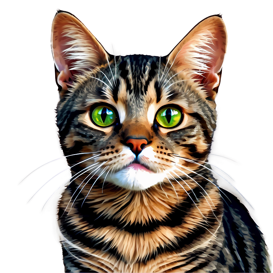 Tabby Cat Clipart Vector Png Voi62