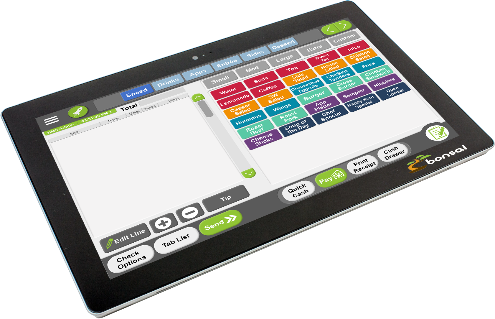 Tablet P O S System Interface PNG with transparent background