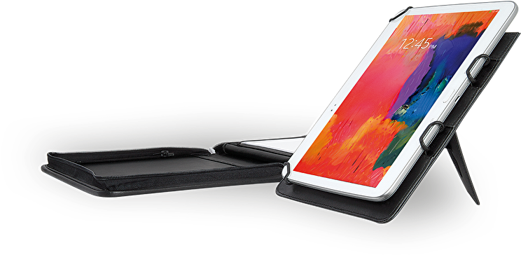 Tabletwith Protective Caseand Stand PNG with transparent background
