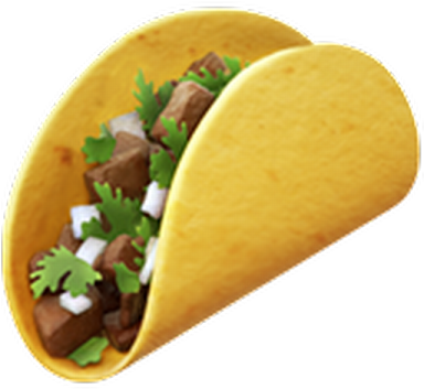 Taco Emoji Graphic