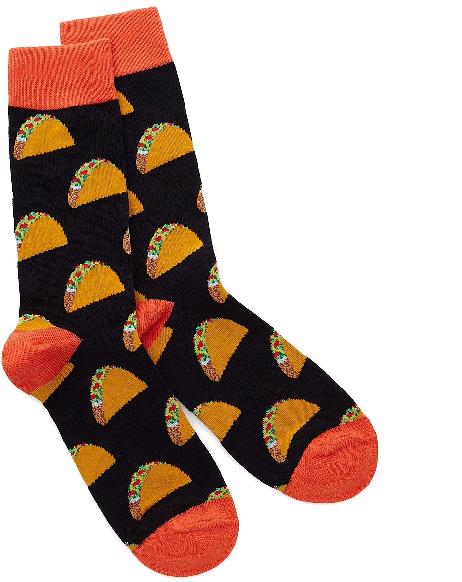 Taco Patterned Socks