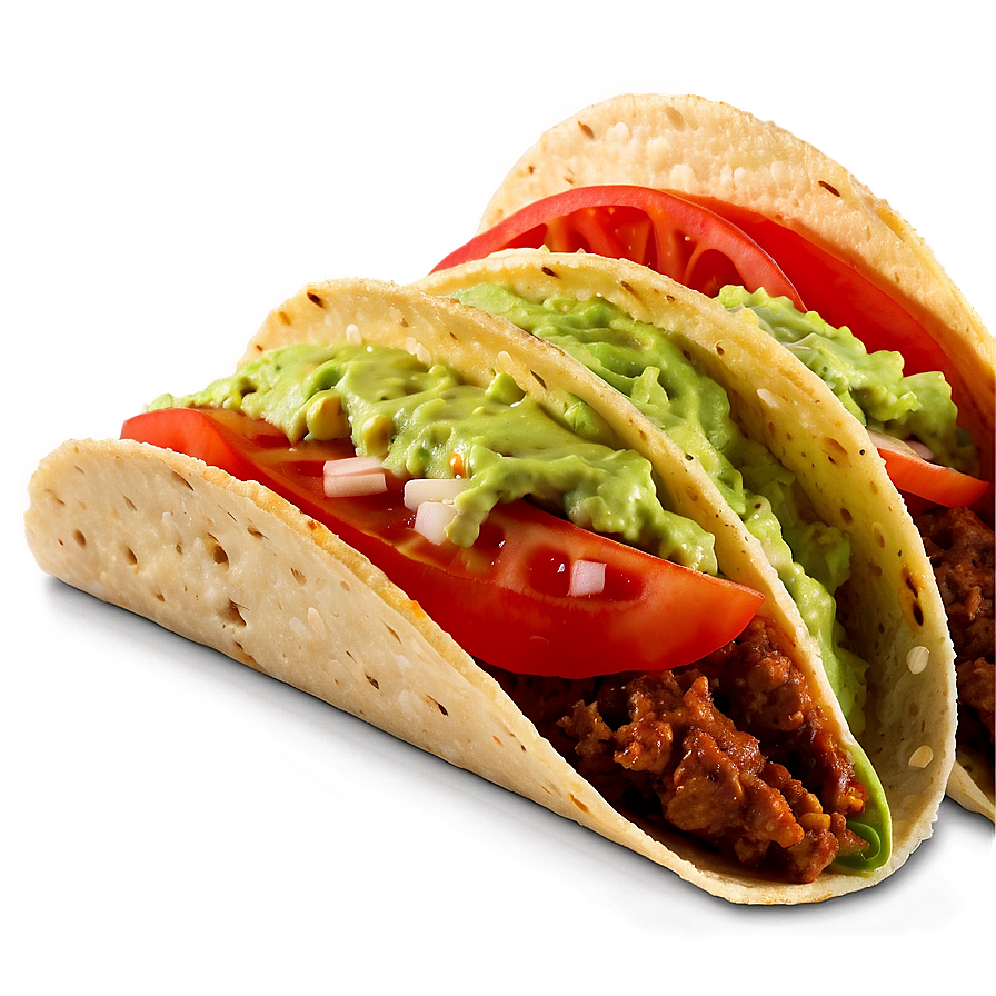 Tacos With Guacamole Png 05232024