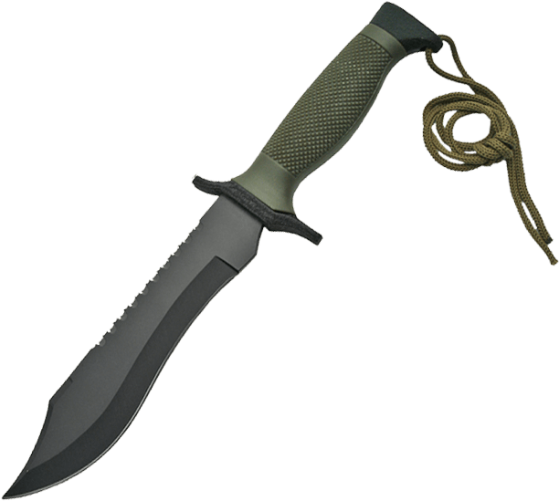 Curved Military Combat Knife - Combat Knife No Background, HD Png Download PNG with transparent background