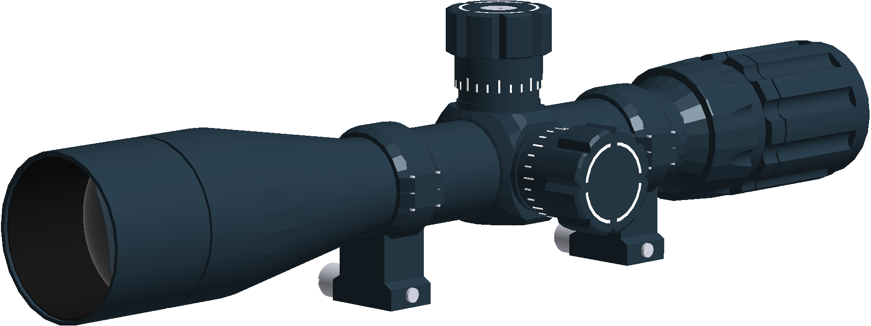 Tactical Rifle Scope3 D Model