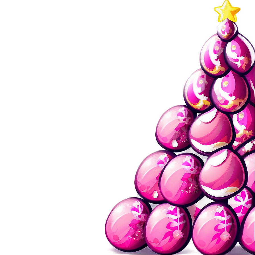 Taffy Pink Christmas Tree Png Xrl