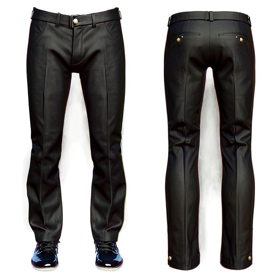 Tailored Black Pants Png Hru