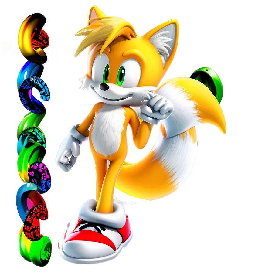 Tails With Power Rings Png 06112024