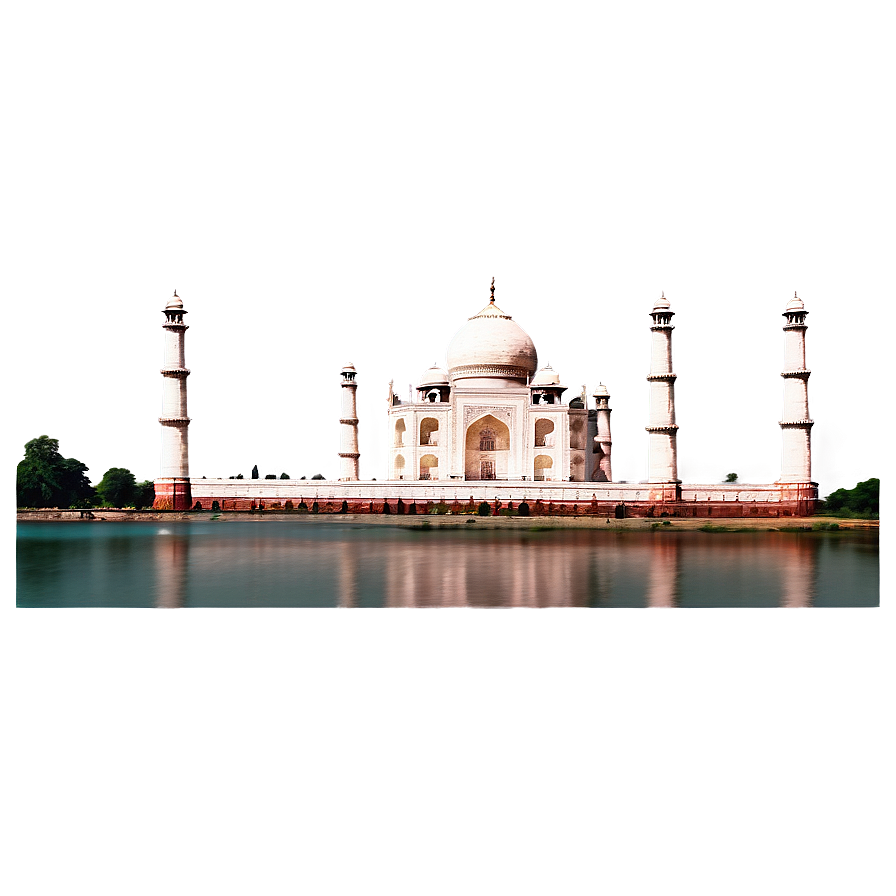 Taj Mahal And Yamuna River Png 06252024