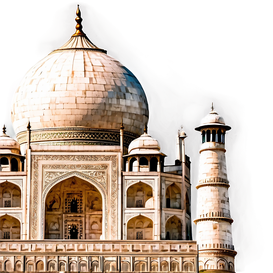 Taj Mahal Close-up Detail Png 06252024