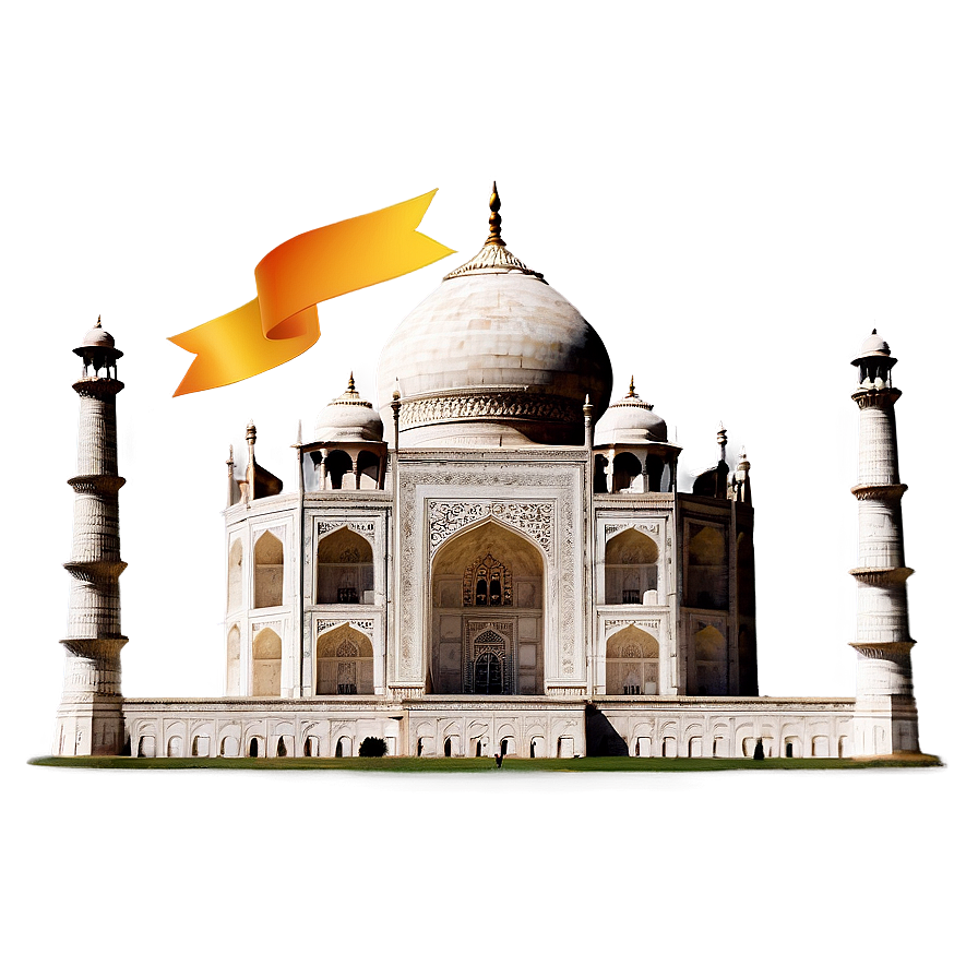 Taj Mahal In Autumn Season Png Wmx41