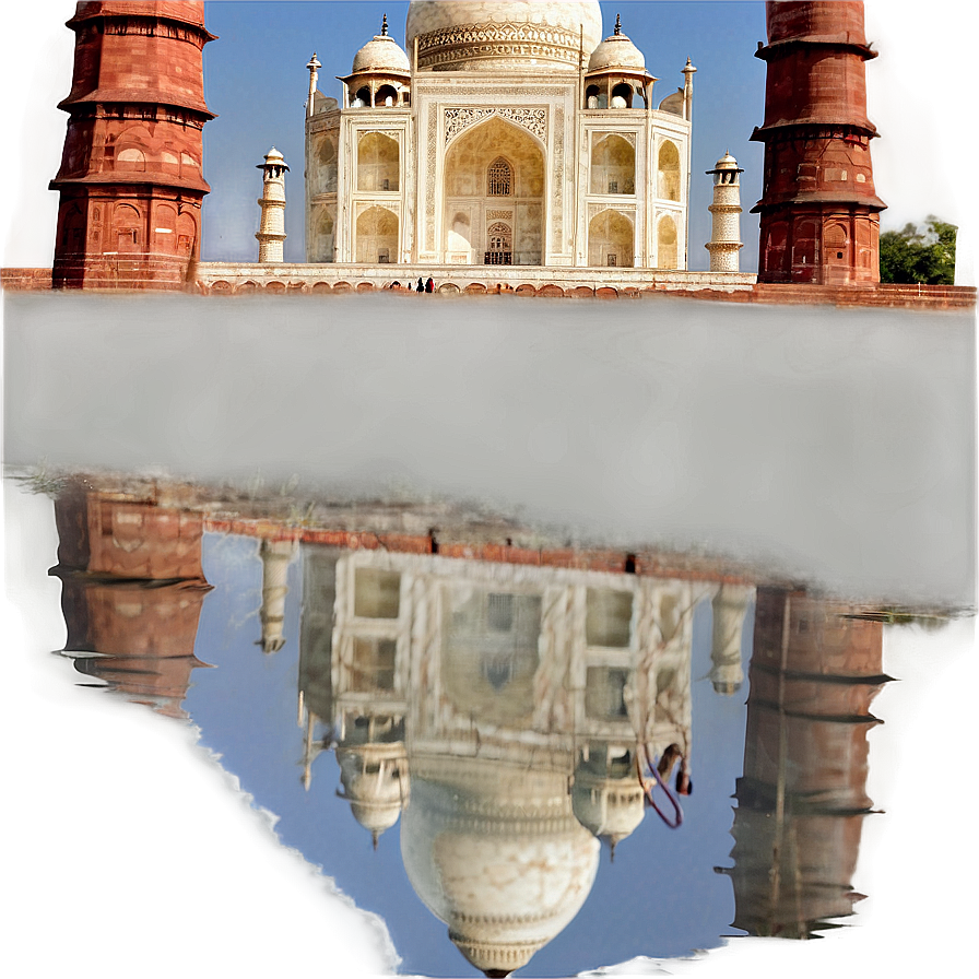 Taj Mahal Reflection In Water Png 10