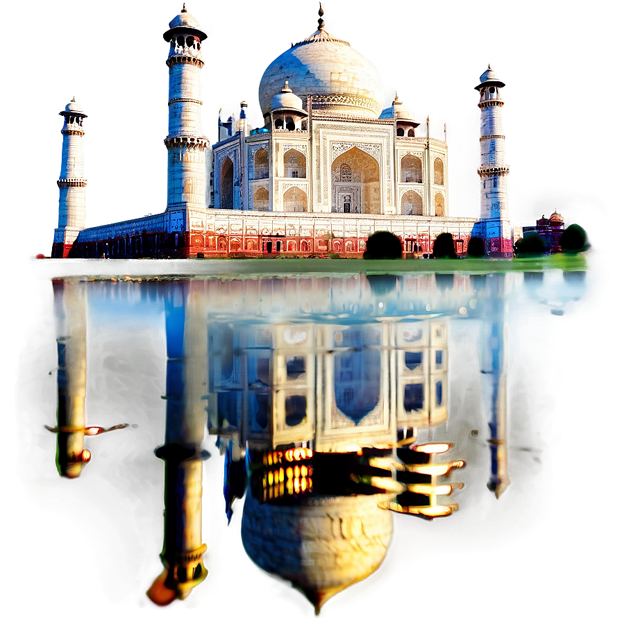 Taj Mahal Reflection In Water Png Jlg