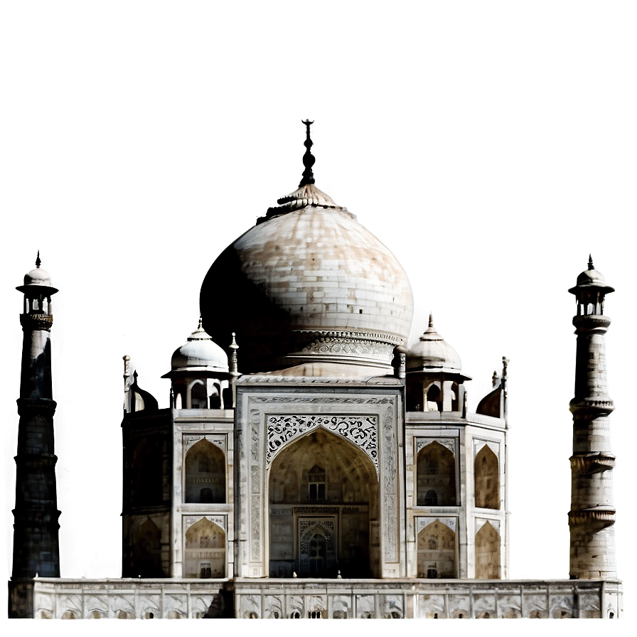 Taj Mahal Silhouette Png Bjb