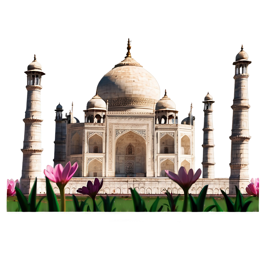 Taj Mahal Spring Flowers Png 36