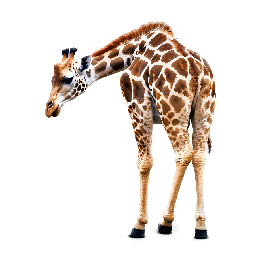 Tall Giraffe In Habitat Png Hvt