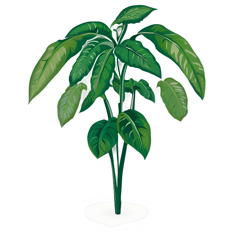 Tall Leafy Plant Png Qwq